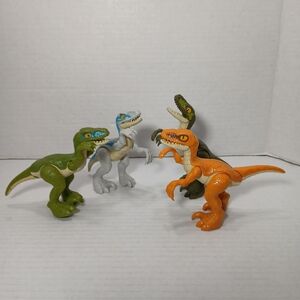 Jurassic World Park Fisher Price Imaginext Velociraptor Blue Dinosaur Figure Lot